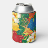 Rafraîchisseur Pour Canette Design de fleurs tropicales exotiques (Can Dos)