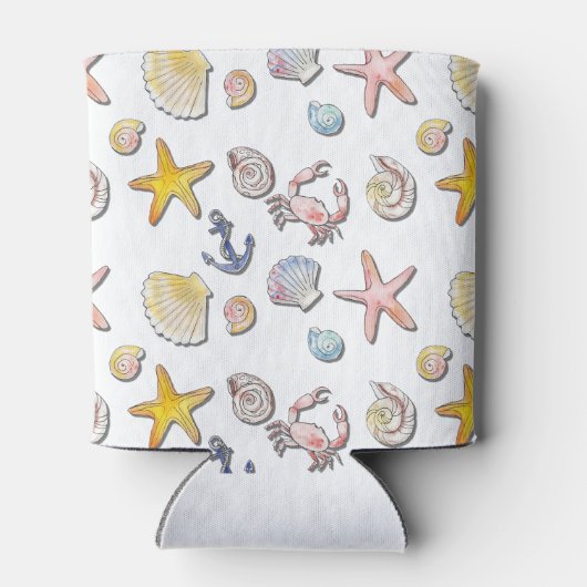 Rafraîchisseur Pour Canette Design de plage simple et agréable (Dos)