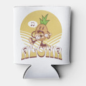 Rafraîchisseur Pour Canette Design de texte de style rétro "Aloha" (Devant)