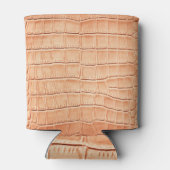 Rafraîchisseur Pour Canette Design en cuir de reptile orange (Dos)