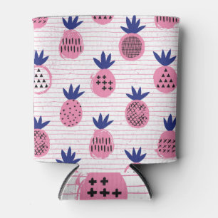 Rafraîchisseur Pour Canette Design enfant ananas, motif vintage.