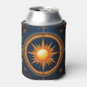 Rafraîchisseur Pour Canette Design graphique Eclipse solaire Ajouter un nom (Can devant)