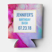 Rafraîchisseur Pour Canette Design moderne en marbre Abstrait (Devant)