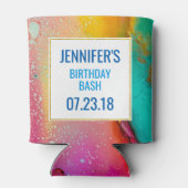 Rafraîchisseur Pour Canette Design moderne en marbre Abstrait (Dos)