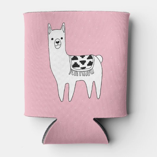 Rafraîchisseur Pour Canette Design moderne Sketchy Aztec Llama (Devant)