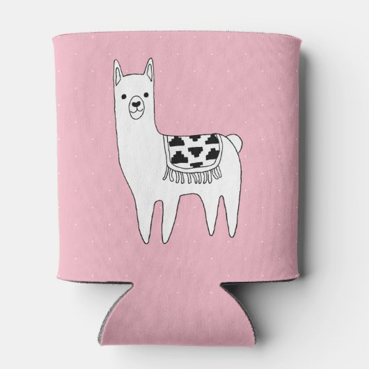 Rafraîchisseur Pour Canette Design moderne Sketchy Aztec Llama (Dos)