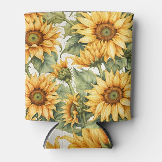 Rafraîchisseur Pour Canette Design Motif d'art Sunflower (Devant)