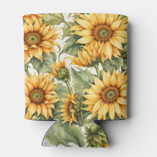 Rafraîchisseur Pour Canette Design Motif d'art Sunflower (Dos)