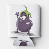 Rafraîchisseur Pour Canette dessin animé d'aubergines (Dos)