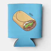 Rafraîchisseur Pour Canette dessin animé de Burrito (Devant)