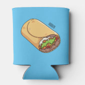 Rafraîchisseur Pour Canette dessin animé de Burrito (Dos)