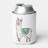 Rafraîchisseur Pour Canette dessin animé de llama alpaga souriant (Can devant)