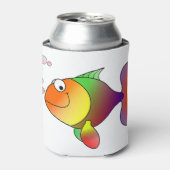 Rafraîchisseur Pour Canette dessin animé souriant de poisson rouge (Can devant)