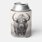 Rafraîchisseur Pour Canette Dessin au crayon de buffle africain (Can Dos)