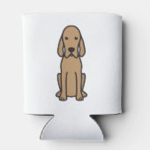 Rafraîchisseur Pour Canette Dessin de chien rouge (Dos)