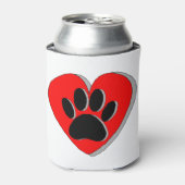 Rafraîchisseur Pour Canette Dessin du coeur du chien (Can devant)