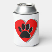 Rafraîchisseur Pour Canette Dessin du coeur du chien (Can Dos)