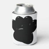 Rafraîchisseur Pour Canette Dessin Empreinte de patte de chien brillant (Can devant)