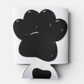 Rafraîchisseur Pour Canette Dessin Empreinte de patte de chien brillant (Dos)