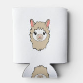 Rafraîchisseur Pour Canette Dessin face de llama mignon (Dos)