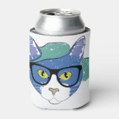 Rafraîchisseur Pour Canette Dessin Mascotte de chat Feline Crayon Animaux (Can devant)