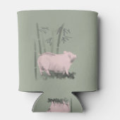 Rafraîchisseur Pour Canette Dessin original Cochon et bambou peuvent refroidir (Dos)