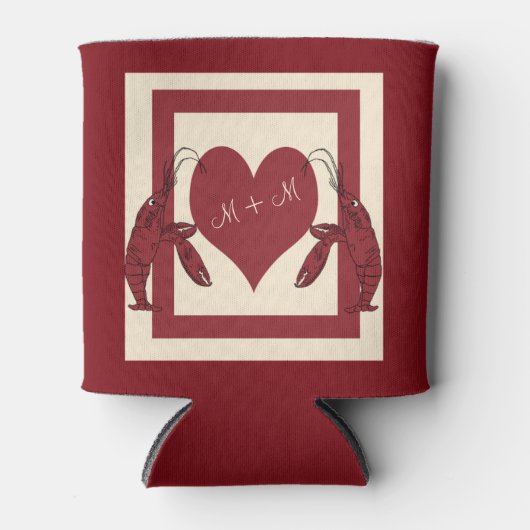 Rafraîchisseur Pour Canette Deux Coeur de langouste (Devant)