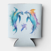 Rafraîchisseur Pour Canette Deux mignons dauphins (Devant)