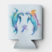 Rafraîchisseur Pour Canette Deux mignons dauphins (Dos)