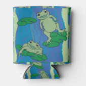 Rafraîchisseur Pour Canette Deux Motifs de grenouilles (Devant)