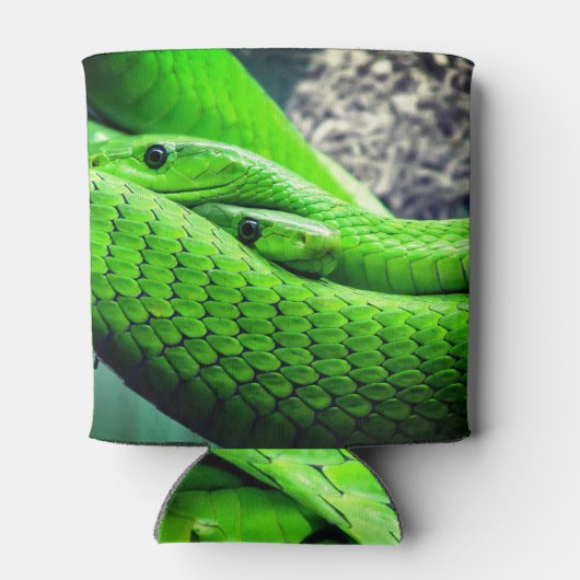 Rafraîchisseur Pour Canette Deux serpents verts (Dos)