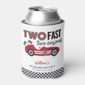 Rafraîchisseur Pour Canette Deux voitures de course rapide deuxième anniversai (Can devant)