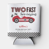 Rafraîchisseur Pour Canette Deux voitures de course rapide deuxième anniversai (Devant)