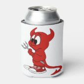 Rafraîchisseur Pour Canette Devil Red Demon Cartoon Satan Evil Hell Heure (Can devant)