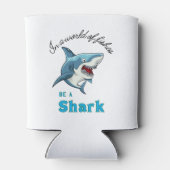 RAFRAÎCHISSEUR  POUR CANETTE DEVIS DE REQUINS, AMUSANT, STYLE DE CARTOON (Dos)