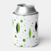 Rafraîchisseur Pour Canette Diamants verts Rétro et Starburts peuvent refroidi (Can devant)