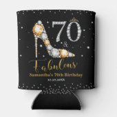 Rafraîchisseur Pour Canette Diamond Parties scintillant Cinquante et fabuleux  (Dos)