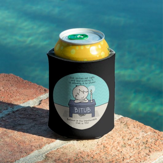 Rafraîchisseur Pour Canette Dieu enflamme notre lumière peut refroidir (Piscine in situ)