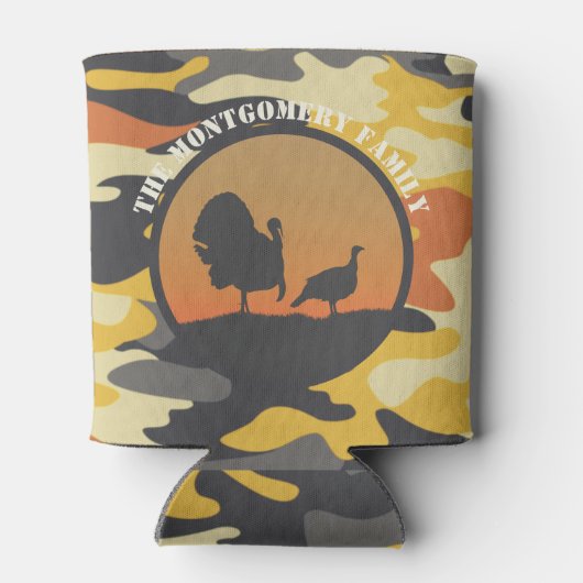 Rafraîchisseur Pour Canette Dindon et camouflage (Dos)