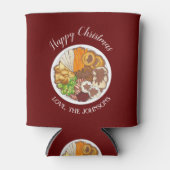 Rafraîchisseur Pour Canette Dîner de Noël UK Festive British Food (Devant)