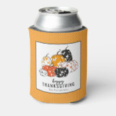 Rafraîchisseur Pour Canette Dîner Thanksgiving Citrouilles floraux modernes (Can Dos)