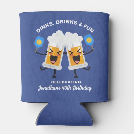 Rafraîchisseur Pour Canette Dinks & Boissons Drôle Drôle Cartoon Beer Mugs Pic (Dos)