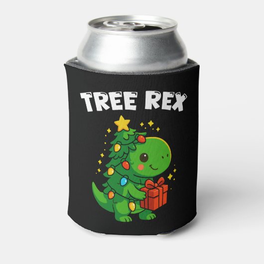Rafraîchisseur Pour Canette Dinosaur Christmas Tree T-Rex Cute Dino Xmas Party (Can Dos)