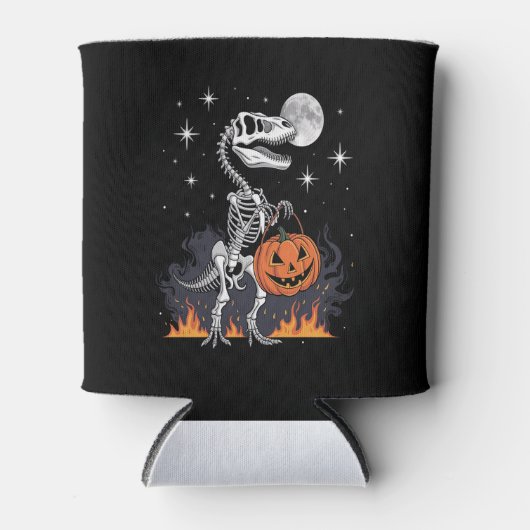 Rafraîchisseur Pour Canette Dinosaure d'Halloween Saurus éffrayant (Devant)