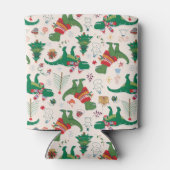 Rafraîchisseur Pour Canette Dinosaures dans Sweaters Motif de Noël (Dos)