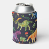 Rafraîchisseur Pour Canette Dinosaures floraux : Aquarelle (Can Dos)
