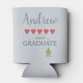 Rafraîchisseur Pour Canette Diplômé de 5 coeurs (Dos)