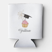 Rafraîchisseur Pour Canette Diplômé de la Cupcake rose (Devant)