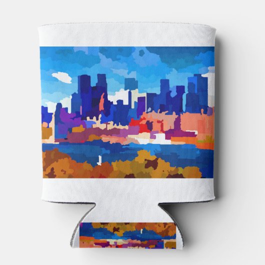 Rafraîchisseur Pour Canette District d'affaires Skyline de Montréal (Dos)