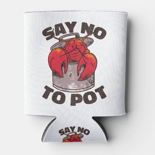 Rafraîchisseur Pour Canette Dites non au pot (Devant)